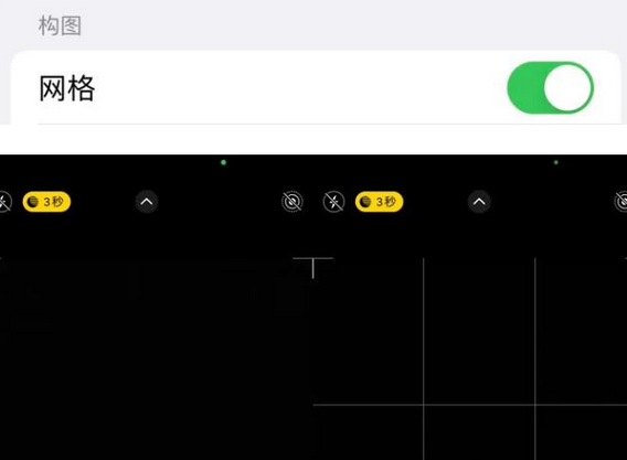 余杭苹果手机维修网点分享iPhone如何开启九宫格构图功能